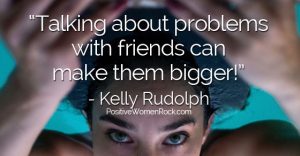 Talking about problems with friends, Kelly Rudolph