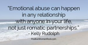 How to tell emotional abuse, Kelly Rudolph